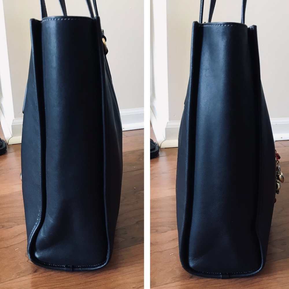 Coach Theo Leather Shoulder Tote Purse - Picture 8 of 16
